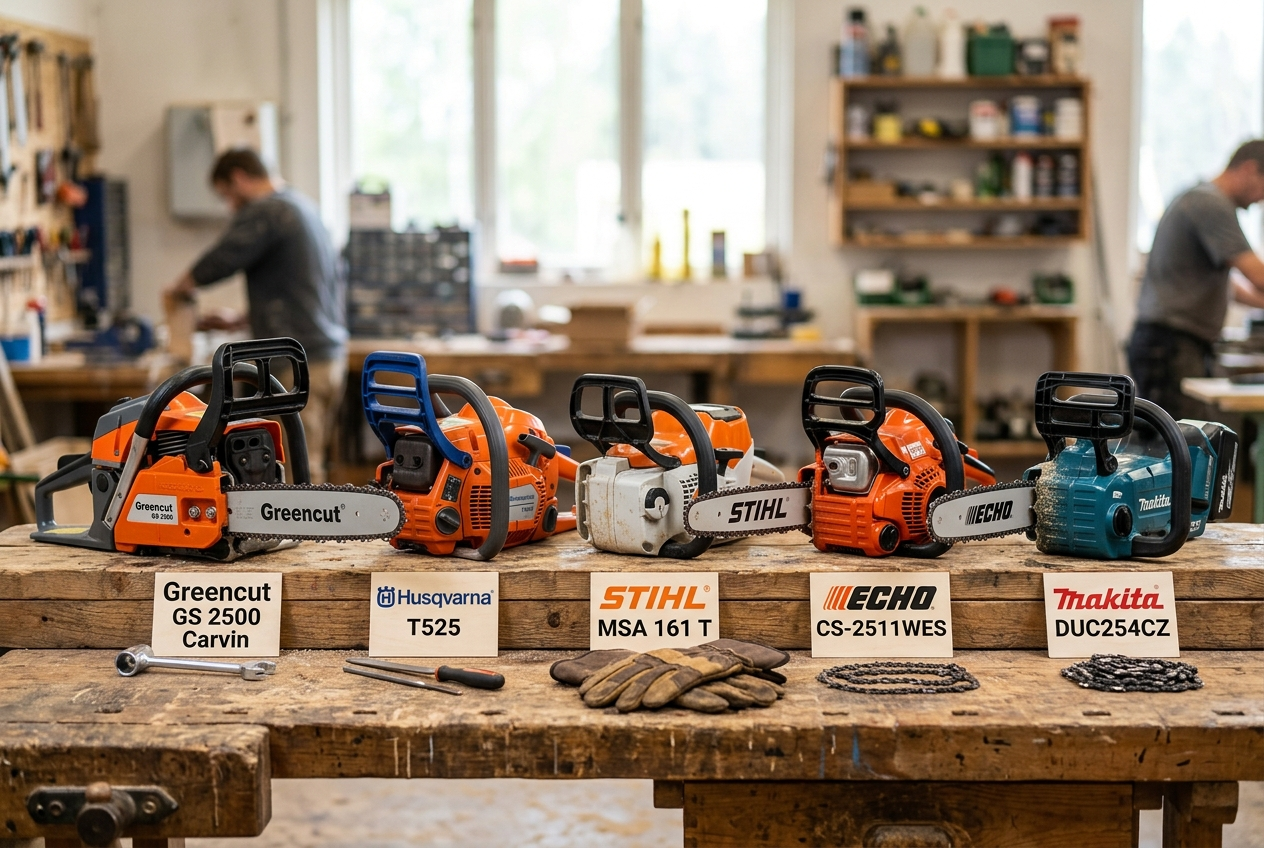 Motosierra de gasolina Greencut GS2500